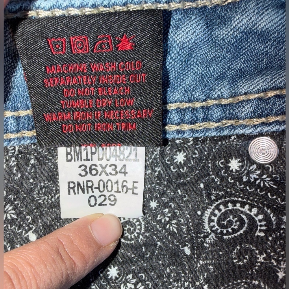 Rock and Roll Denim Men’s Pistol Straight Leg Jeans – 36x34 – Medium Wash - Picture 13 of 14